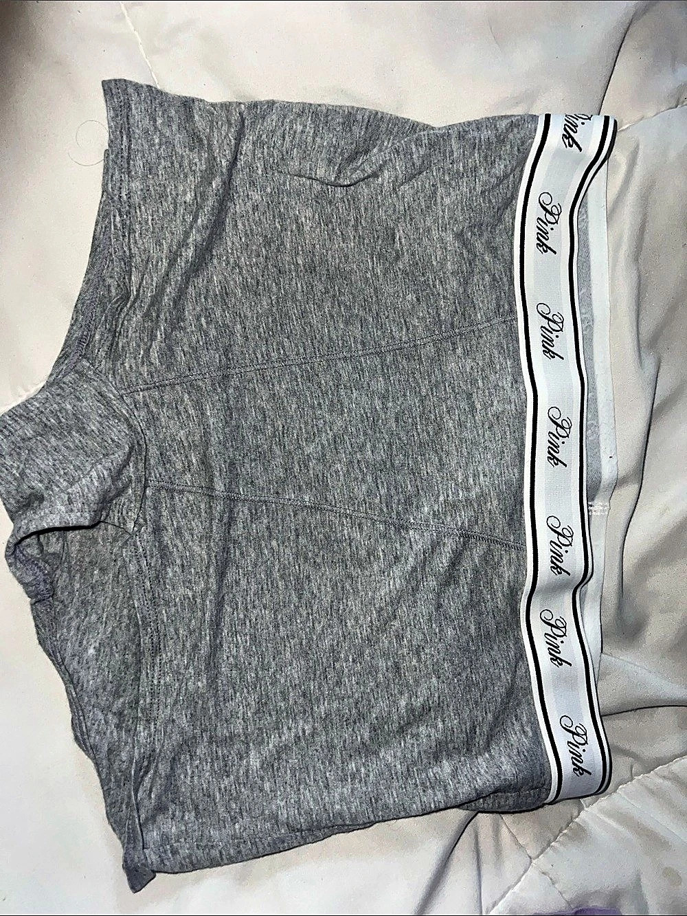 Victoria's Secret Gray Bikini Panties Size Medium Like New
